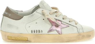 Golden Goose White Lace Up Sneakers