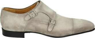 Magnanni Zakelijke lage schoenen in lichtgrijs - Heren - Nette schoenen - Grijs - 45 EU - Leer - Schoenen
