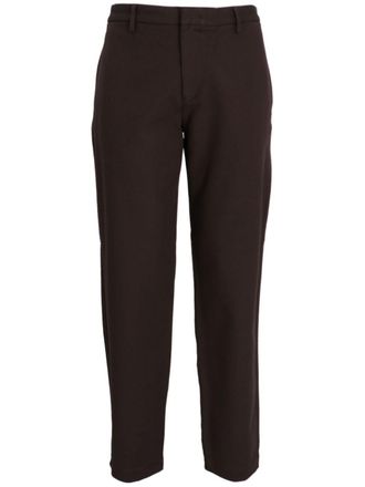 Emporio Armani Pantaloni con placca logo - Marrone