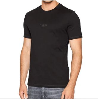Guess heren T-shirt met klassiek logo en Vorne-opdruk