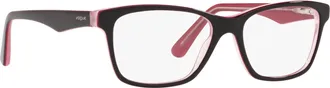 Vogue Eyewear Womens Vo 2787 Eyeglasses In Black Front With Red Inside