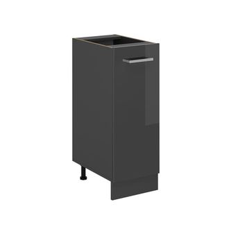 Vicco Mueble Bajo R-line, Antracita Alto Brillo, 30 Cm Sin Encimera