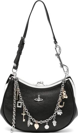 Vivienne Westwood Charm-embellished Leather Shoulder Bag