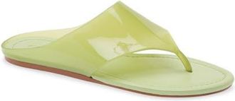 Farm Rio Jelly Flat Flip Flop in Sage Green at Nordstrom, Size 6.5