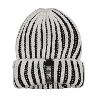 Borsalino Zwarte wollen hoed met logo plaquette - Dames - Hoeden - Zwart - ONE Size - Wol - Accessoires