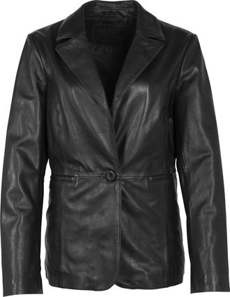 Mauritius Lederjacke MAURITIUS MWAada, Damen, Gr. L, schwarz, Obermaterial: 100% Schafsleder. Futter: 100% Baumwolle. &Auml;rmelfutter: 100% Polyester, unifarben, re