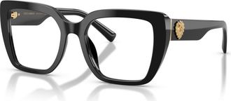Dolce & Gabbana 53mm Square optical glasses in Black at Nordstrom