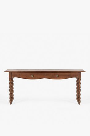 Anthropologie Spindle Wood Console Table