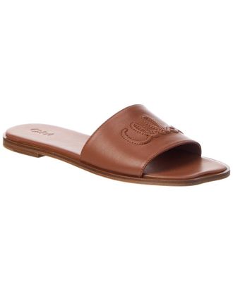 Chlo&eacute; Soleil Leather Slide