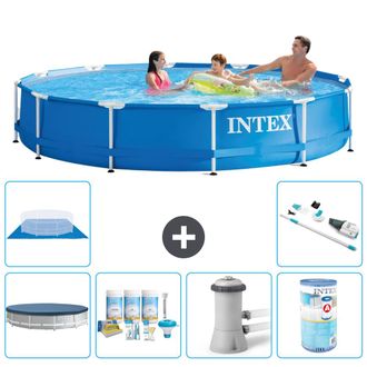 Intex Piscina Con Estructura Redonda - 366x76 Cm - 7-piezas S41600