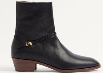 Valentino Garavani Stivaletto Pat In Capretto Uomo NERO 41.5