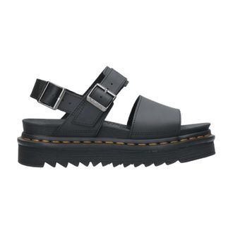 Dr. Martens Schoenen, Dames, Zwart, 38 EU, Leer, Voss leren sandalen