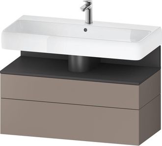 Duravit Duravit - Qatego Mueble Bajo Lavabo, 1 Extra&iacute;ble Y 1 Caj&oacute;n