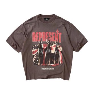 Represent T-Shirts, male, Black, Size: XL Dream On Tour T-Shirt