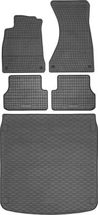 OEM Juego De Alfombrillas De Goma Para Coche Y Maletero Para Audi A4 B9 Kombi (2015-2024)