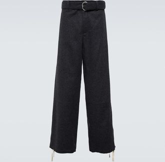 Jil Sander Virgin wool wide-leg pants