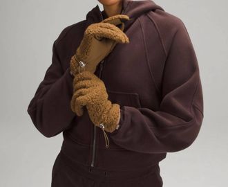 lululemon Textured Fleece Gloves In Allspice