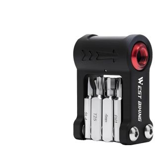 OEM Kit De Herramientas Multifuncional Para Bicicleta, Dise&ntilde;o Port&aacute;til, Compatibilidad Vers&aacute;til, Negro Y Rojo