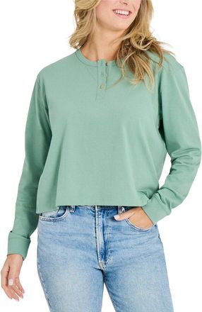 Life is good Long Sleeve Boxy Crusher T-Shirt