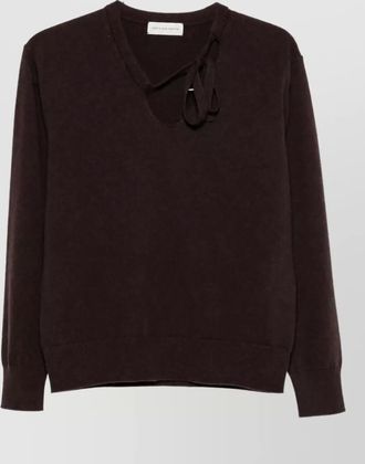Dries Van Noten silk crewneck sweatshirt