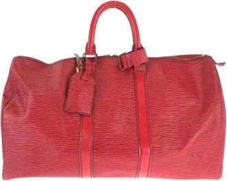Louis Vuitton Pre-owned Weekend Bags, female, Red, Size: ONE SIZE Pre-owned Weekend Bag
