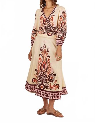 Rubyyaya Zeezee Maxi Dress In Cream
