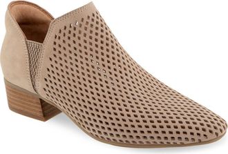 Gentle Souls Fran Perforated Bootie in Sesame Nubuck at Nordstrom, Size 8.5