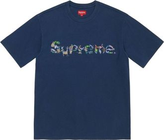 SUPREME SS23 Week12 Animal Kingdom T-shirt Navy SUP-SS23-212