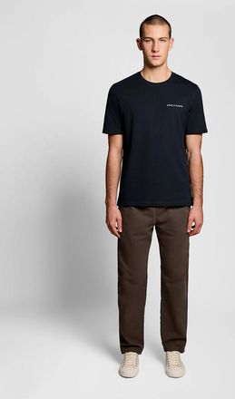 Lyle & Scott Lyle And Scott Mens Script Logo Cotton Crew Neck T-Shirt - Black - Size: 36