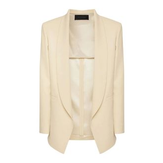 Elena Miro Blazers, female, Beige, Size: XL Giaccia