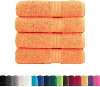 vidaXL Toallas De Ducha Solund 4 Unidades Naranja 70x140 Cm 600 Gsm Vidaxl