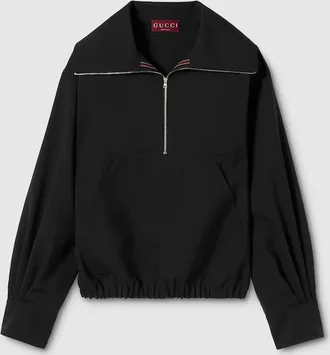 Gucci Wool Sweater With Gucci Detail, Blue, Ready-to-wear