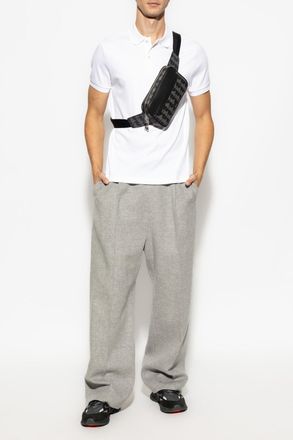 Lacoste Polo With Logo-shaped Patch, Mens, White