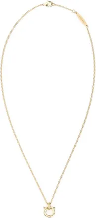Ferragamo Golden Gancini Pendant Necklace