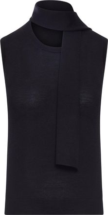 Nome SLEEVELESS TOP WITH INTEGRATED SCARF - Nome - Woman