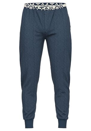 Tom Tailor Pyjamahose TOM TAILOR Br&uuml;gge, Herren, Gr. 106, N-Gr, blau, Single Jersey, Obermaterial: 60% Baumwolle, 40% Polyester, bequem lang, Hosen Pyjamahose, L
