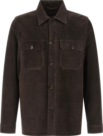 Moorer Brown Lamb Leather Leather Mens Jacket