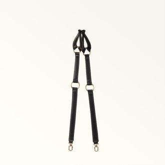 Furla Fiona Shoulder Strap Nero Black Sidney Calf Leather Woman