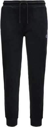 K-Way Comfortabele zwarte joggingbroek - Dames - Sweatpants - Zwart - L - Broeken