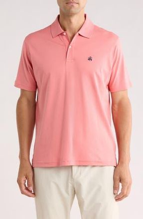 Brooks Brothers Pima Cotton Interlock Knit Polo in Peach Blossom at Nordstrom Rack, Size Xx-Large