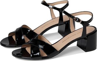 Stuart Weitzman Dayna Block 50 Womens Wedge Shoes Black : 7.5 M, Leather