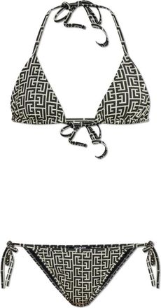 Balmain Tweedelig Badpak - Dames - Bikinis - Zwart - XL - Tweed - Badmode