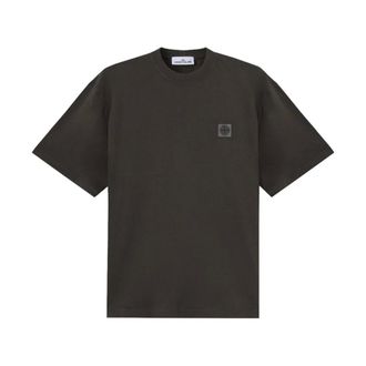 Stone Island Patch Logo T-Shirt - male - Stone Island - T-Shirts - Gray - 3XL - Tops