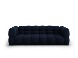 Cosmopolitan Design Sof&aacute; modular 4 plazas de terciopelo azul regio