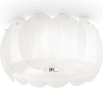 Ideal Lux Ideal Lux - Ovalino - Plaf&oacute;n De Techo Peque&ntilde;o De 5 Luces Blanco, E27