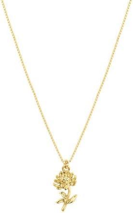 Set & Stones Elsie Birth Flower Necklace in Gold /November at Nordstrom