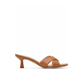 Aeyde Heeled Mules, female, Brown, Size: 10 US Heeled Sandals