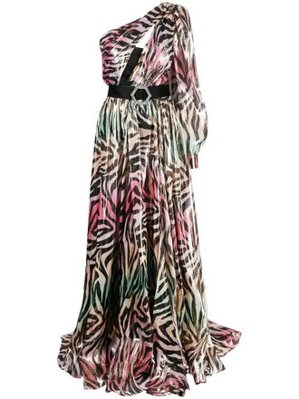 Philipp Plein Abito lungo Jungle - Rosa