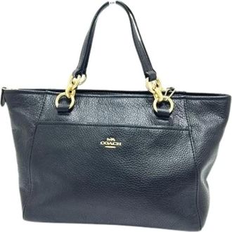 Coach Pre-owned Handbags, female, Black, Size: ONE SIZE Pre-owned Leather Handbag