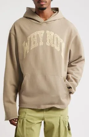 Honor The Gift Why Not Graphic Hoodie in Taupe at Nordstrom Rack, Size Medium